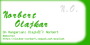norbert olajkar business card
